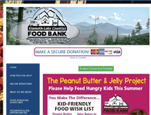 Tablet Screenshot of klamathfoodbank.org